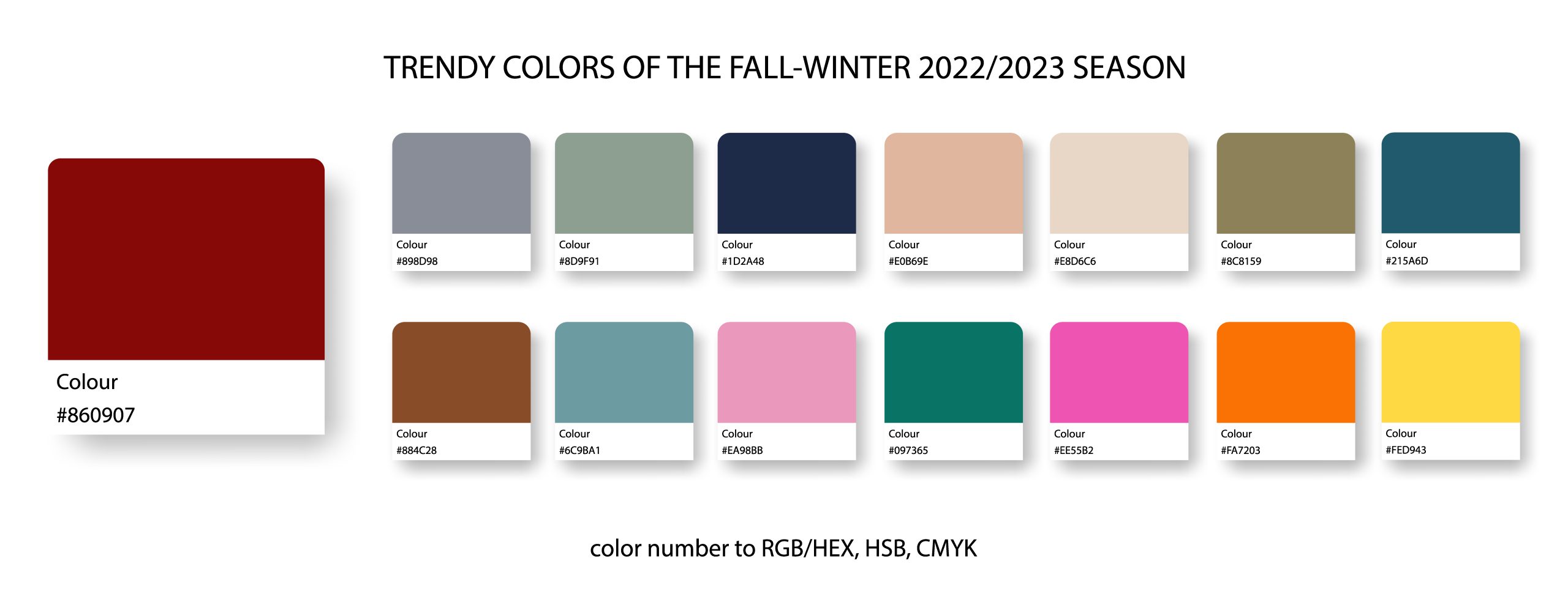 Autumn Winter 2022-2023 Color Trends