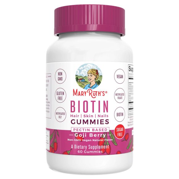 Mary Ruth's Biotin gummies for Hair Skin and Nails